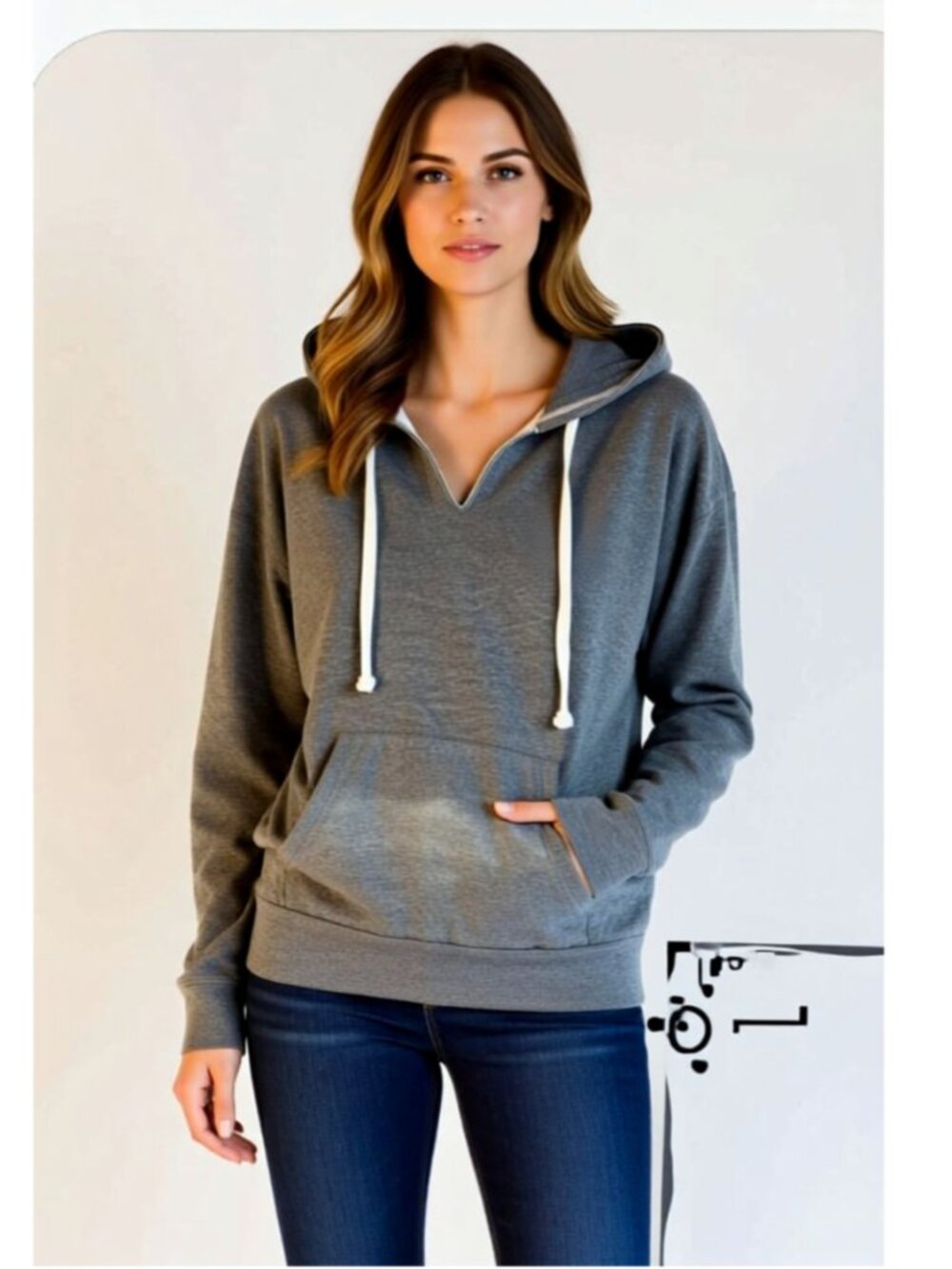 (G6) Pacific & Co SweatShirt, Size XL Grey, NWT